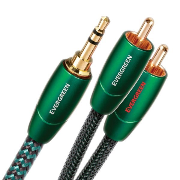 AUDIOQUEST Evergreen 3,5mm-RCA Kablo 1 mt