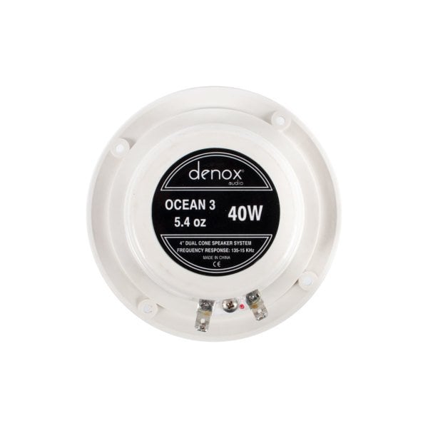 DENOX OCEAN-3 4'' İki Yollu Neme ve Suya Dayanıklı Dış Ortam Hoparlörü, 40-120W 8Ohm