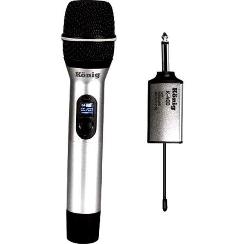 KÖNİG K-400 El Şarjlı Uhf Telsiz Kablosuz El Mikrofonu