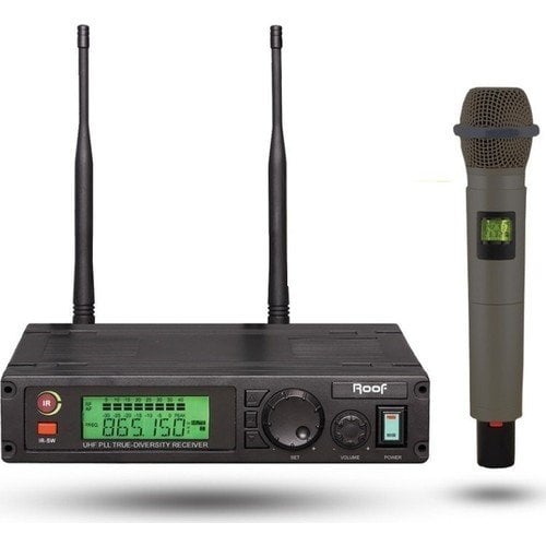 ROOF R -1100 El Tek Kanal Kablosuz El Mikrofon Seti