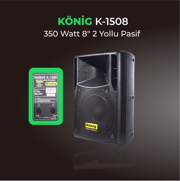 KÖNİG K–1508 PASİF HOPARLÖR MAX 350 WATT 20 CM PASİF HOPARLÖR