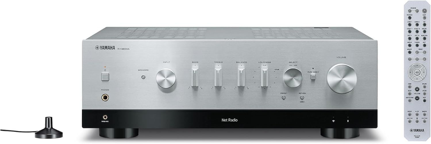 Yamaha R-N800A Musiccast Network Stereo Receiver Gri