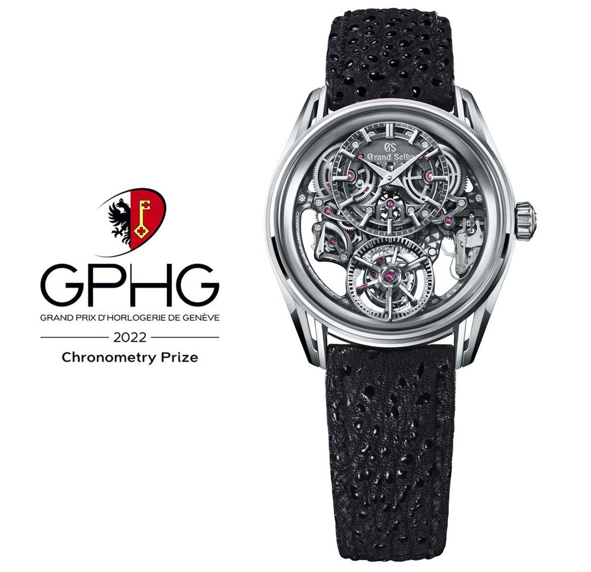 Grand Seiko Kodo Constant-force Tourbillon, Grand Prix d’Horlogerie de Genève 2022’de Chronometry Ödülü’nü kazandı.