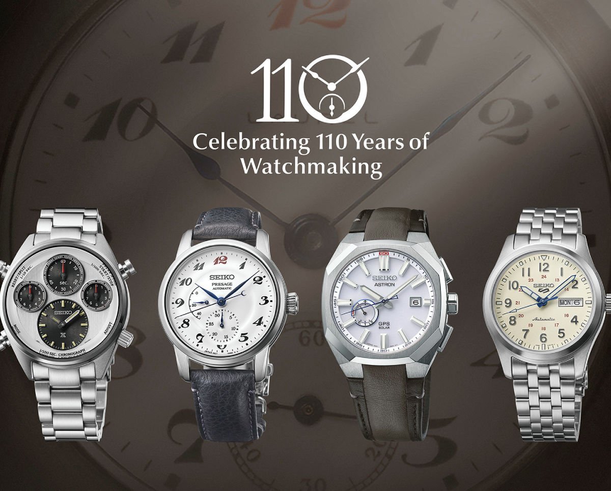 Presage, Prospex, Astron ve 5 Sports  Seiko’nun ilk kol saatinin 110. yıl dönümünü kutluyor.