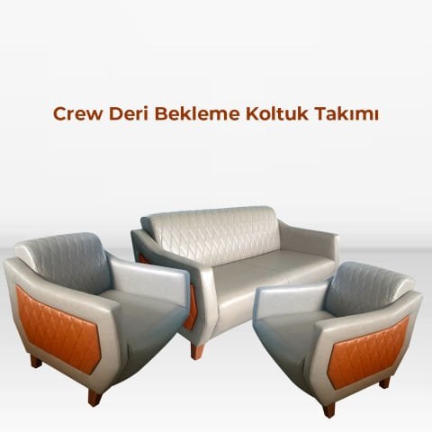 Crew Deri Bekleme Koltuk Takımı