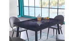 Mondi Home Glass Mutfak Masası Takımı - Vizon