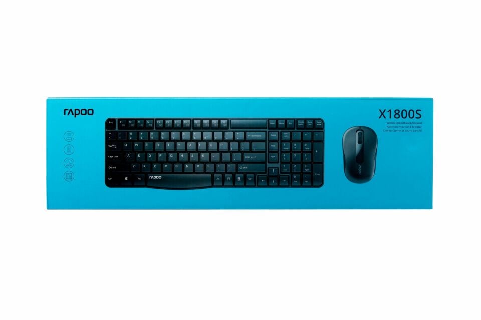 X1800S 1000DPI Nano Alıcılı Kablosuz Türkçe Klavye Optik Mouse Set