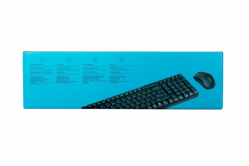 X1800S 1000DPI Nano Alıcılı Kablosuz Türkçe Klavye Optik Mouse Set