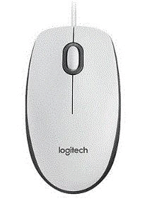 Logitech M100 Kablolu Optik Mouse Beyaz 910-006764