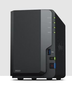 Synology DS223 (2x3.5''/2.5'') Tower NAS