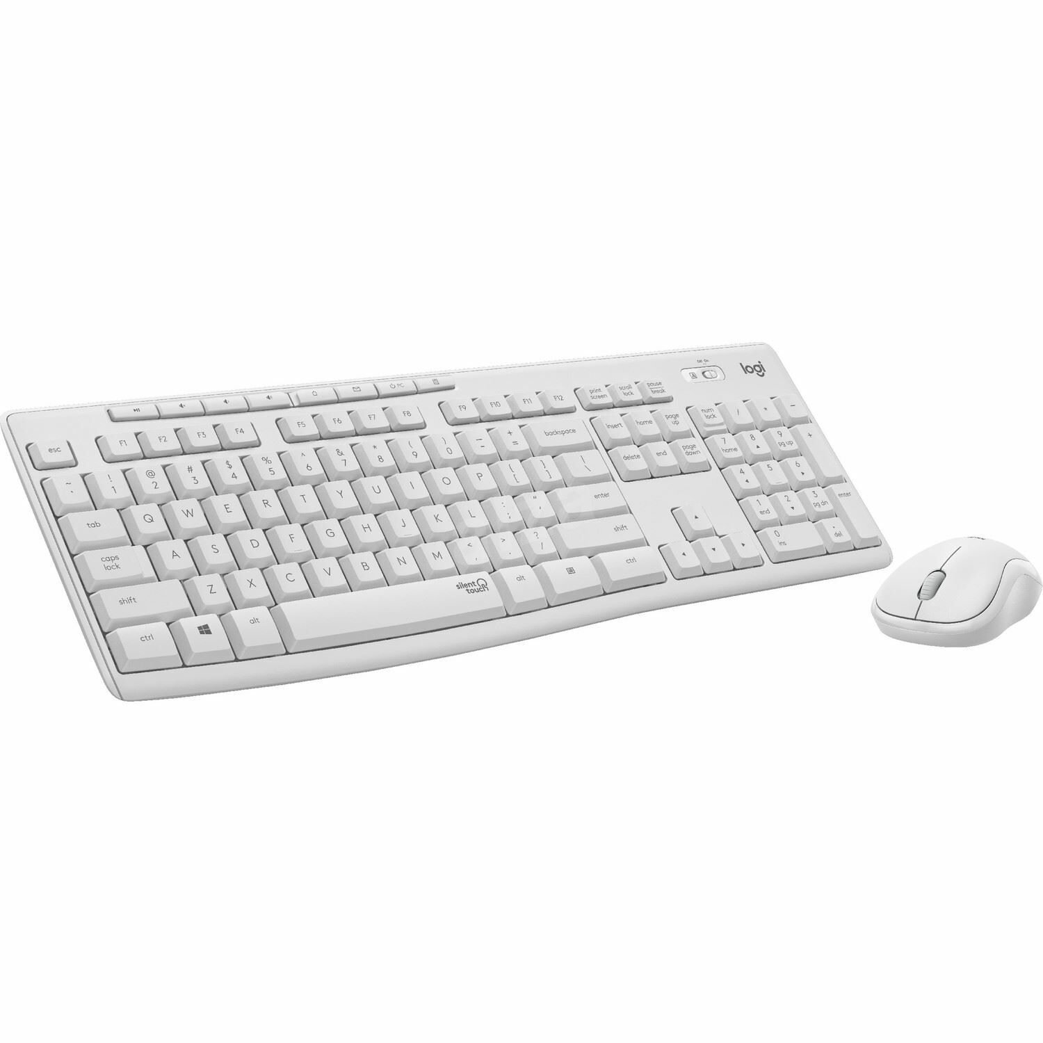 MK295 Kablosuz Q TR Beyaz Klavye Mouse Set