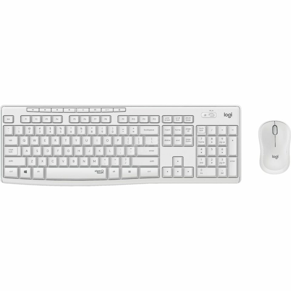MK295 Kablosuz Q TR Beyaz Klavye Mouse Set