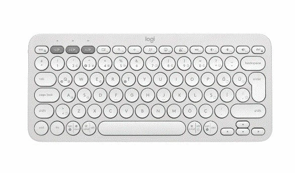 Pebble Keys 2 K380S Bluetooth Klavye Beyaz