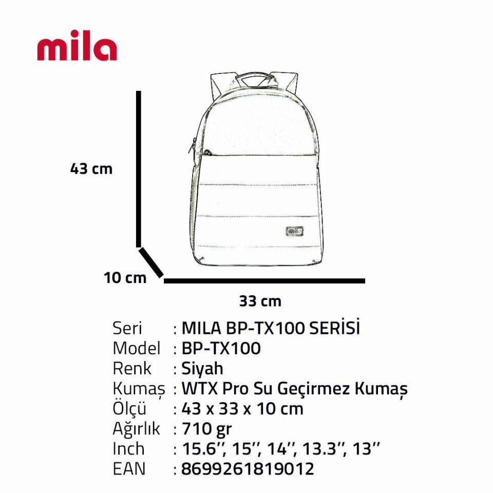 ÇAN Mila BP-TX100 Serisi 15.6 inch