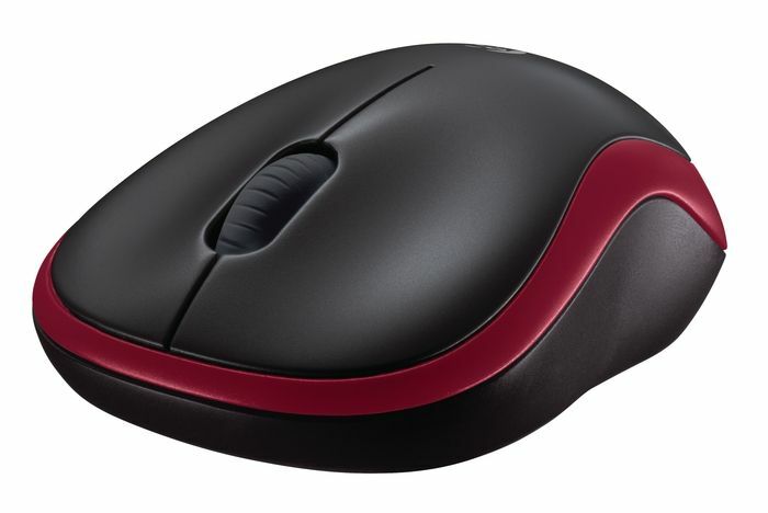 Logitech M185 Kablosuz Mouse Siyah-Krmz 910-002237