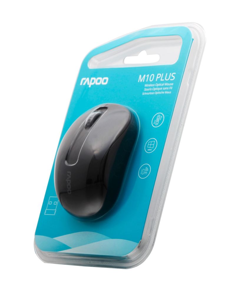 M10 Plus 1000DPI Kablosuz Mouse Siyah