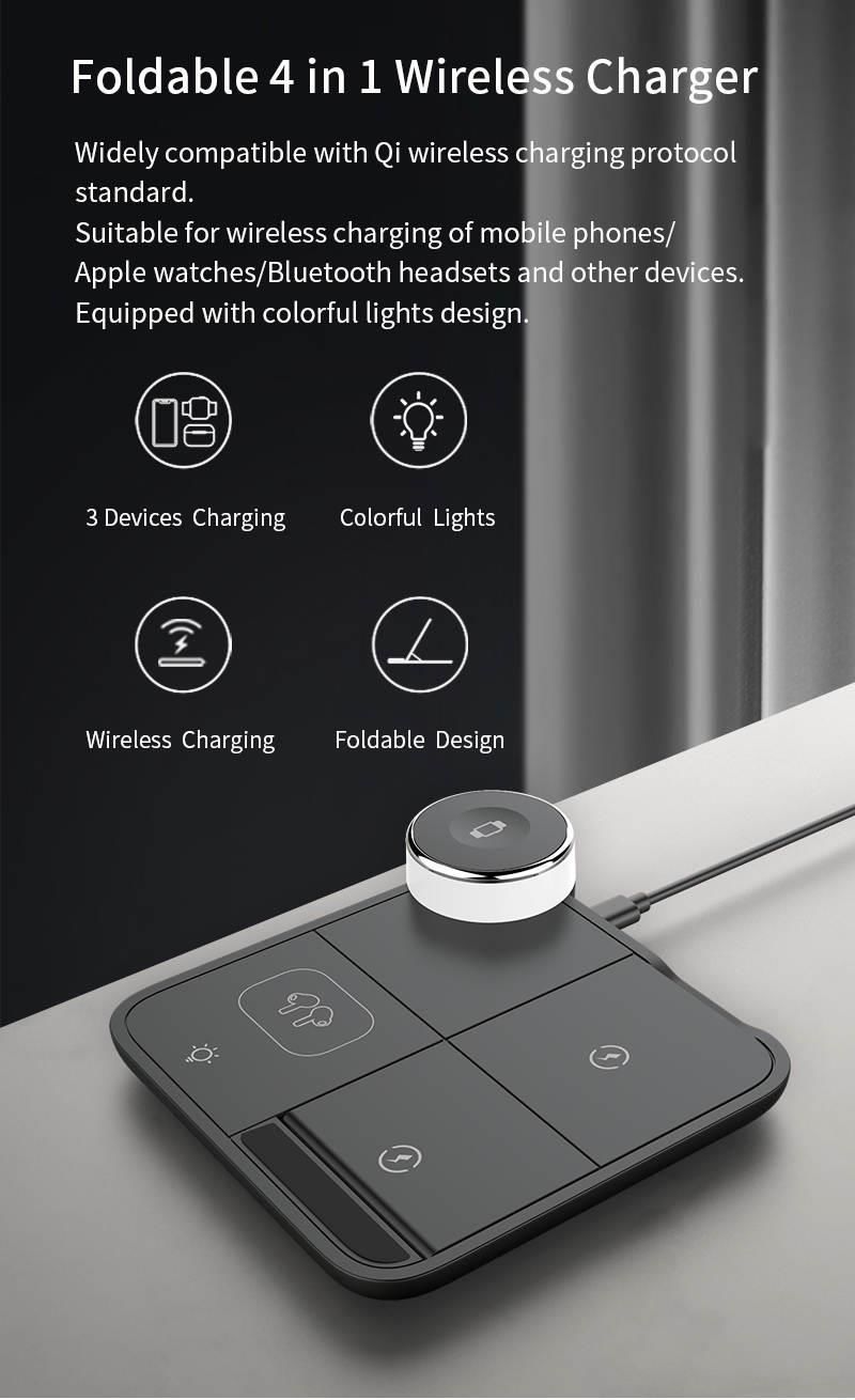 WIRELESS CHARGER 4 IN 1-BEYAZ / 7069-2