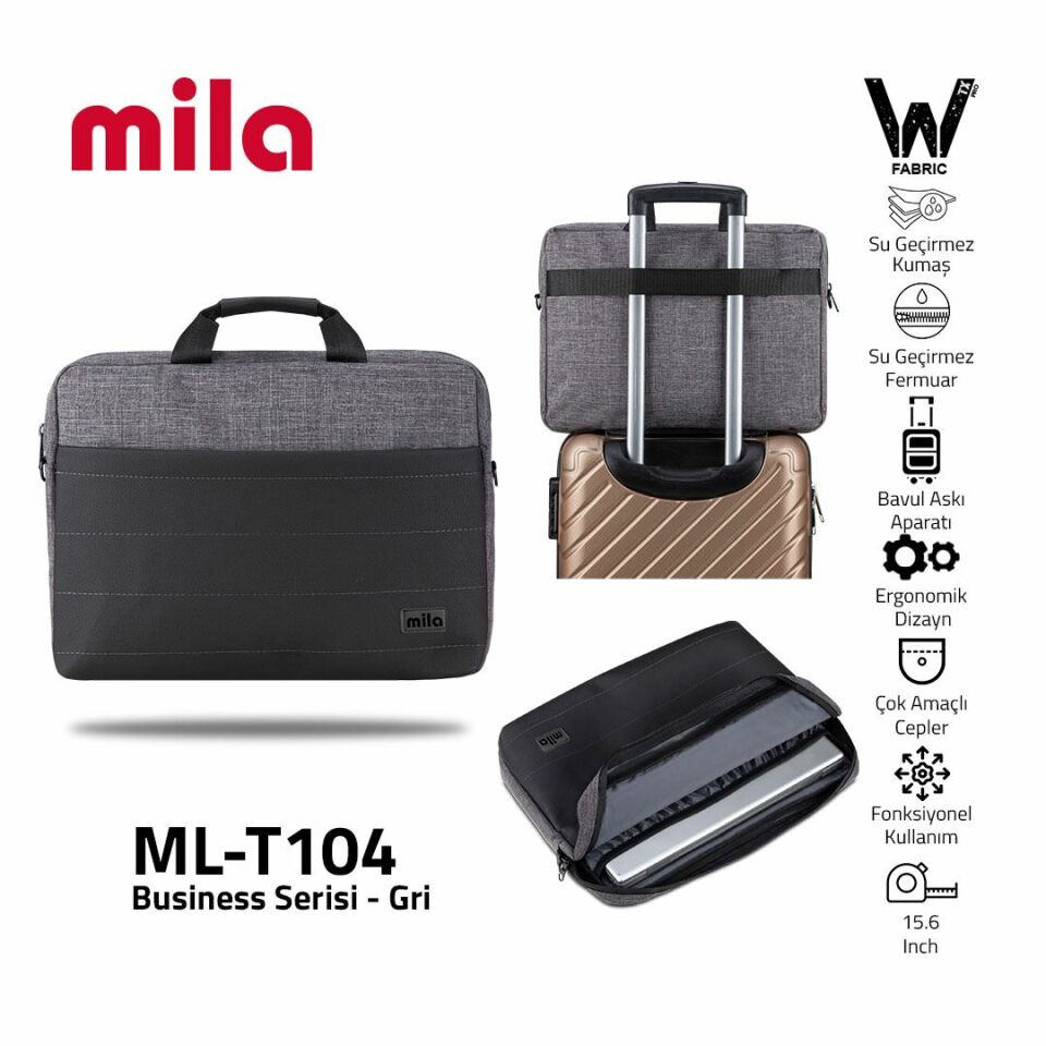 Mila T104 Business serisi 15.6 inch uyumlu Macbook Laptop Notebook 