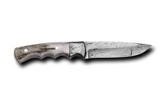 Bora 608 DMS-B Damascus Çelik Boynuz Saplı Bıçak