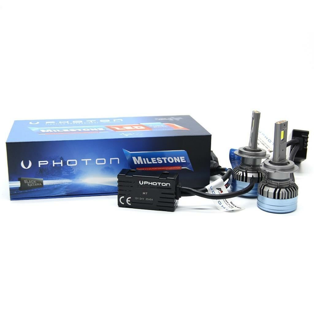 VOLVO V40 2000-2004 Photon Milestone Black Katana H7 Uzun LED Far 30000 Lümen