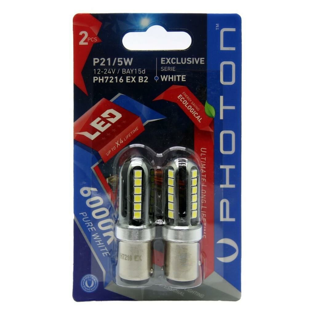PHOTON 21/5W Çift Duy Beyaz Can-Bus EXCLUSIVE SERIE PH7216 EX