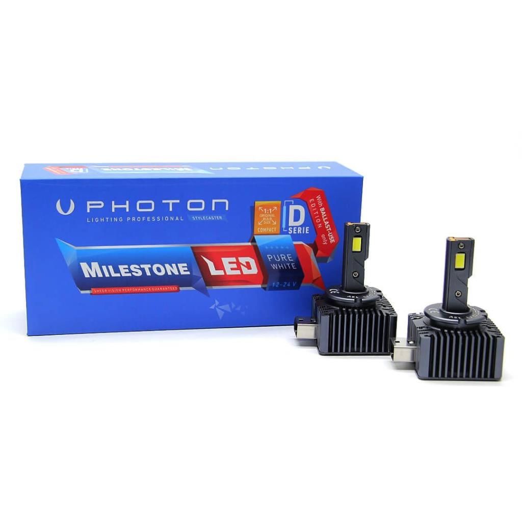 VOLVO V1970 2007-2017 Photon Milestone Black Katana H7 Kısa LED Far 30000 Lümen