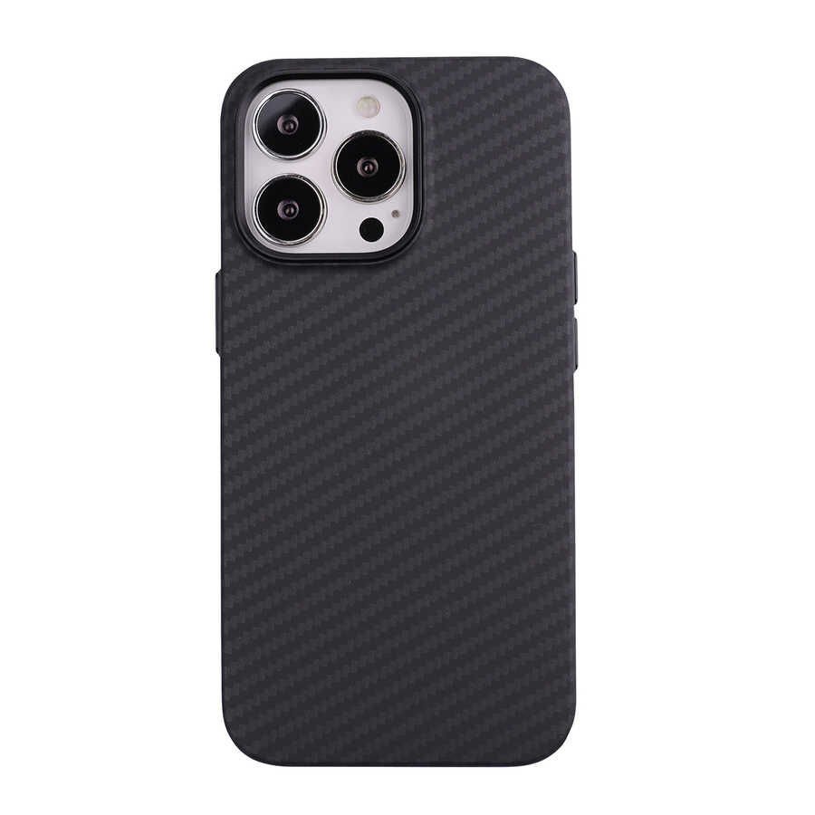 iPhone 12 Pro Kılıf Karbon Fiber Tasarımlı Karbono Kapak
