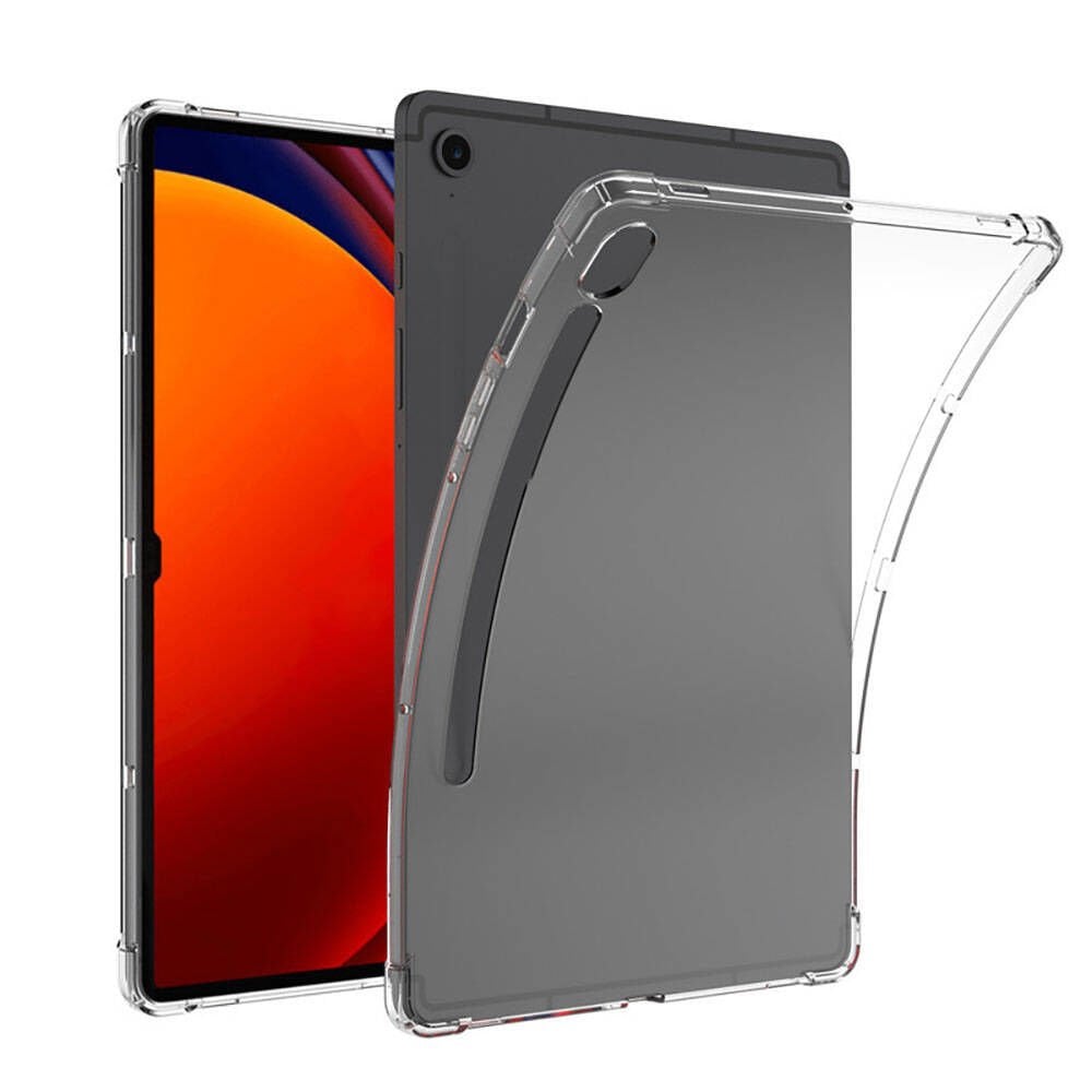 Samsung Galaxy Tab S9 FE Kılıf Nitro Anti Shock Darbe Emici Köşe Korumalı Şeffaf Silikon Kapak Renksiz