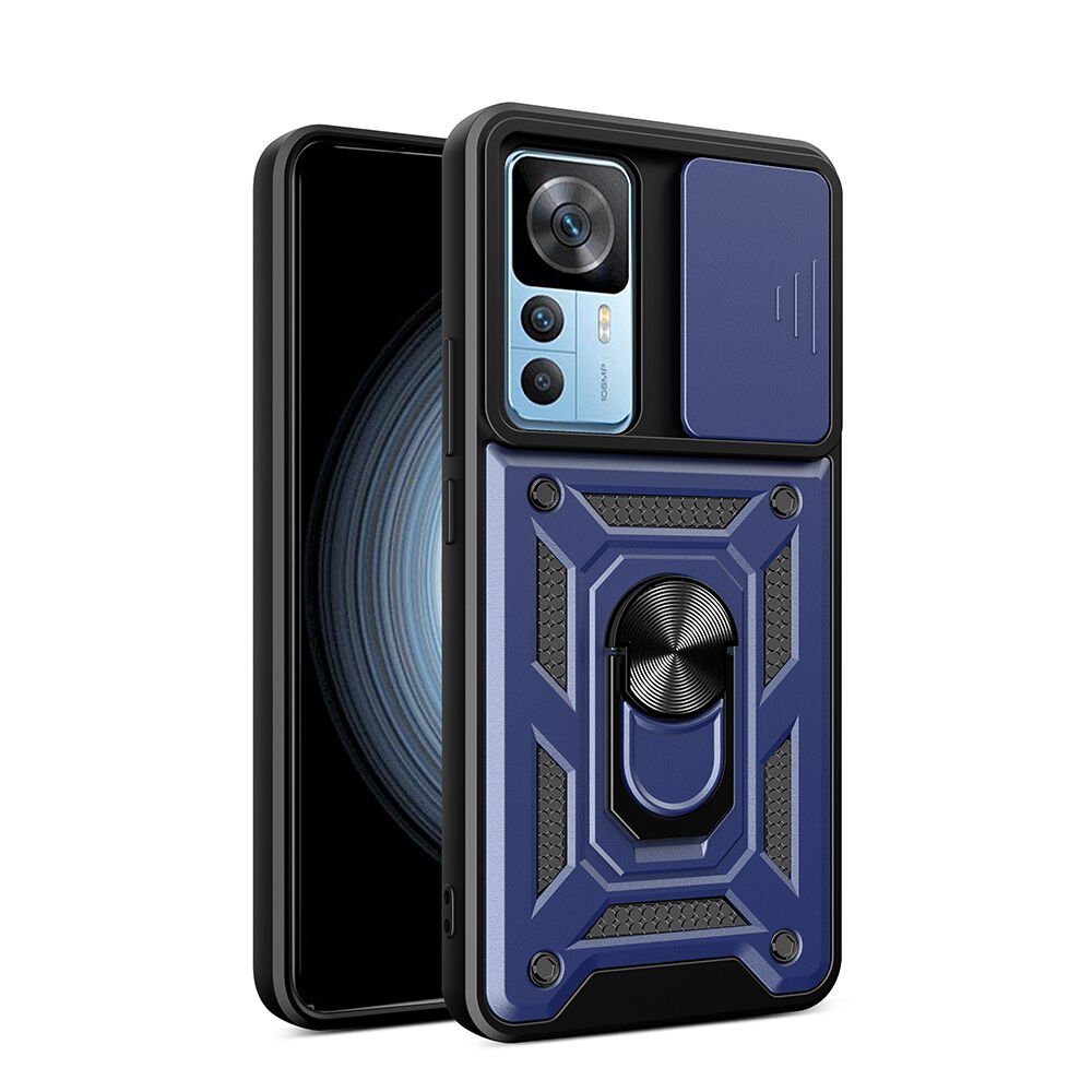Xiaomi Mi 12T Pro Kılıf Magnetik Standlı Kamera Korumalı Sürgülü Vega Kapak
