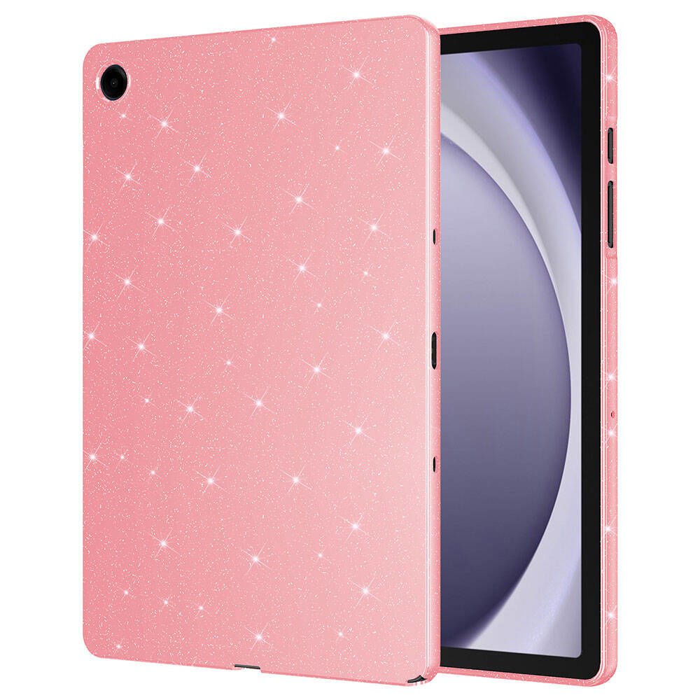 Samsung Galaxy Tab S9 FE Simli Parlak Görünümlü Tablet Koton Kılıf Pembe