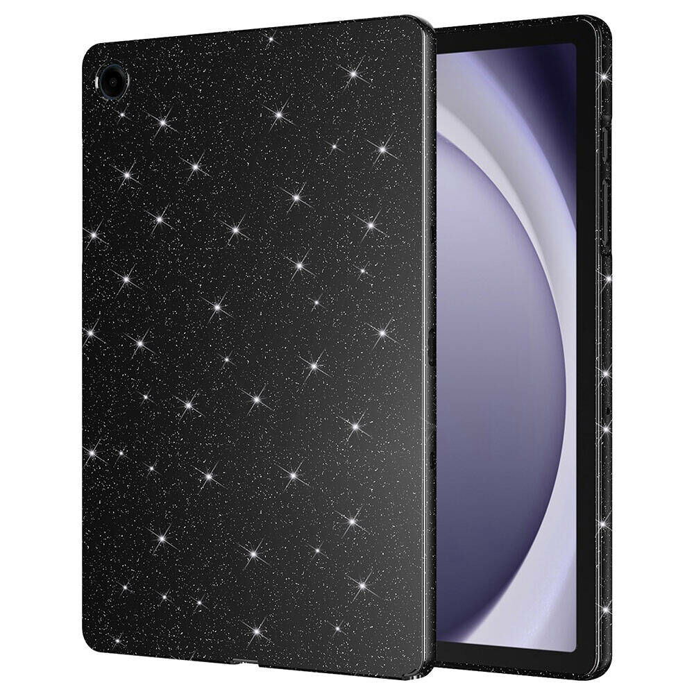 Samsung Galaxy Tab S9 FE Simli Parlak Görünümlü Tablet Koton Kılıf Siyah