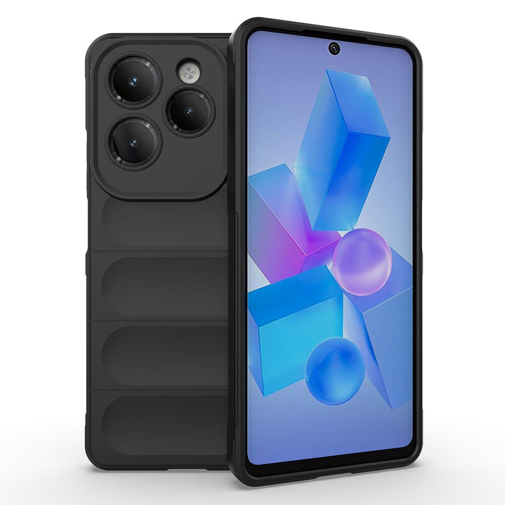 İnfinix Hot 40 Kılıf Esnek TPU Oyuklu Arka Yüzey Tasarımlı Etnik Silikon Kapak