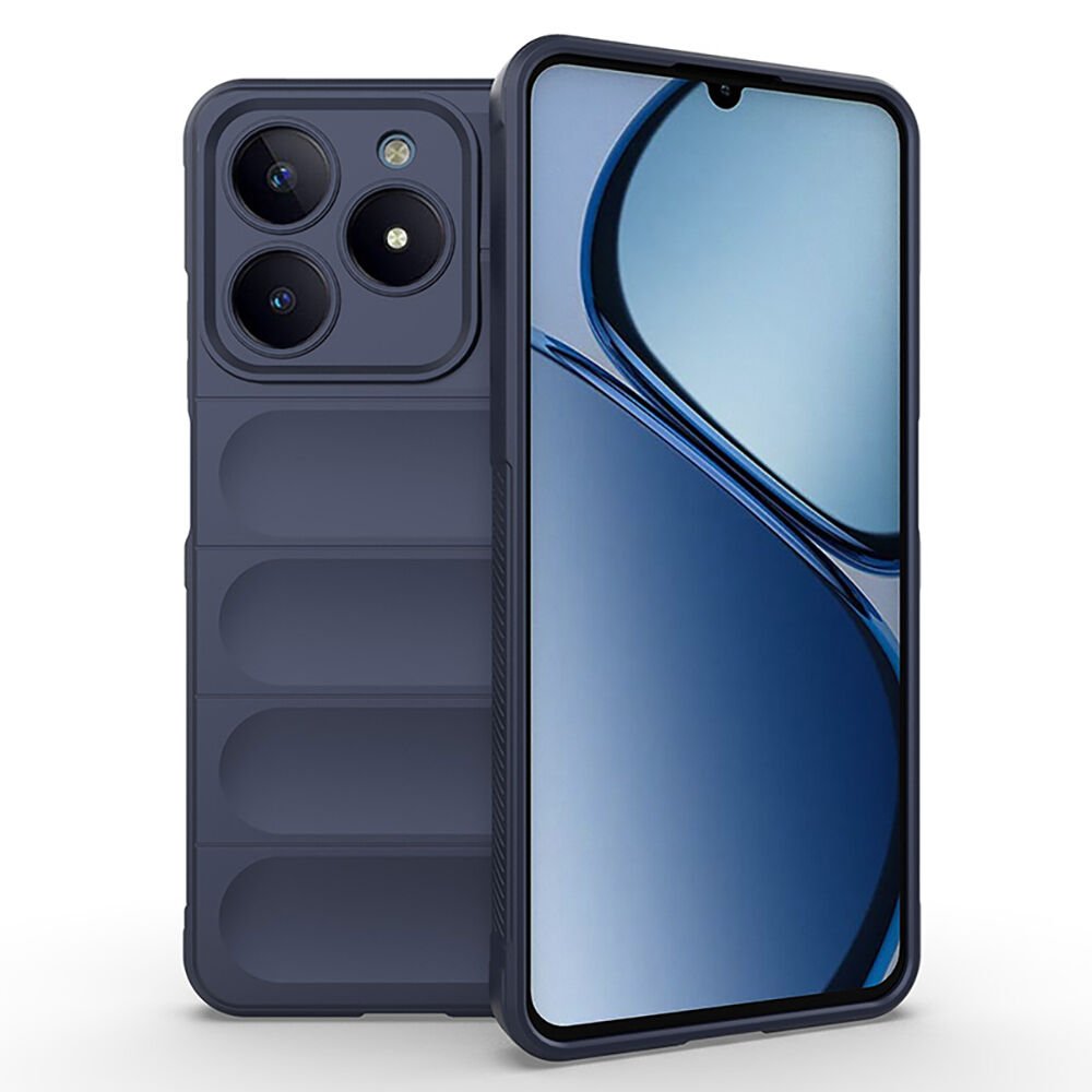 Realme C61 Kılıf Esnek TPU Oyuklu Arka Yüzey Tasarımlı Etnik Silikon Kapak