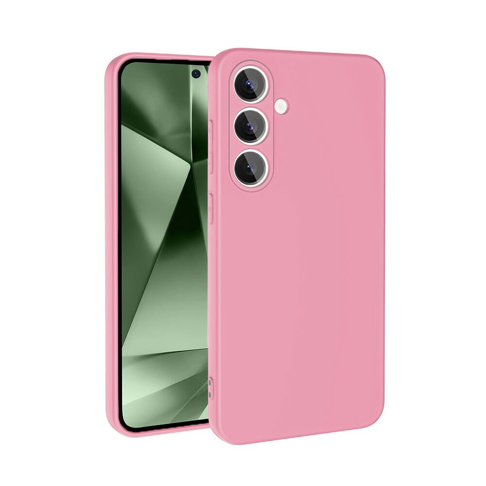 Samsung Galaxy S24 FE Kılıf Mara Kamera Korumali Lansman Kapak Pembe