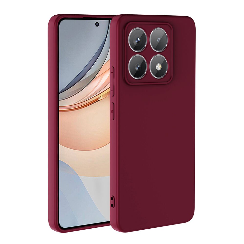 Xiaomi 14T Pro Kılıf Kamera Korumali Mara Lansman Kapak Koyu Mor