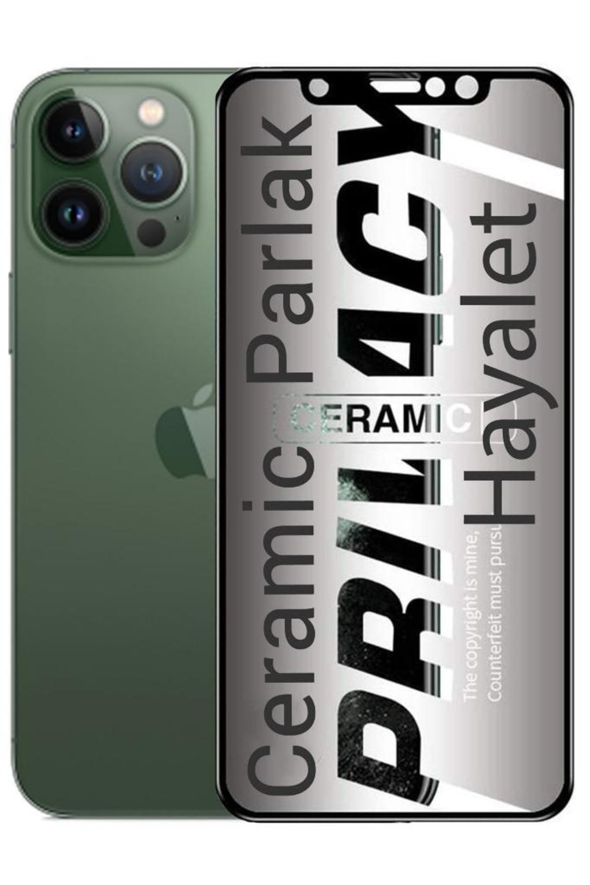 iPhone 13 Pro Max Mat Hayalet Ekran Koruyucu Seramik Hayalet
