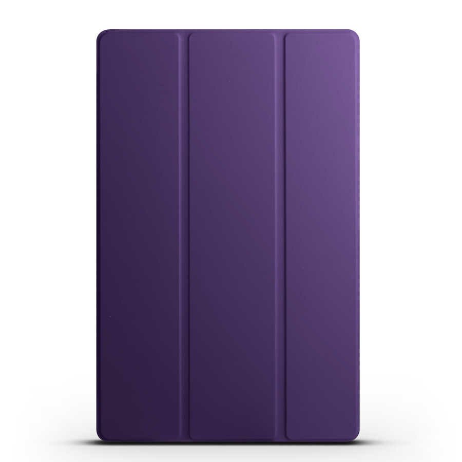 Samsung Galaxy Tab S10 Plus Smart Cover Standlı 1-1 Kılıf Mor