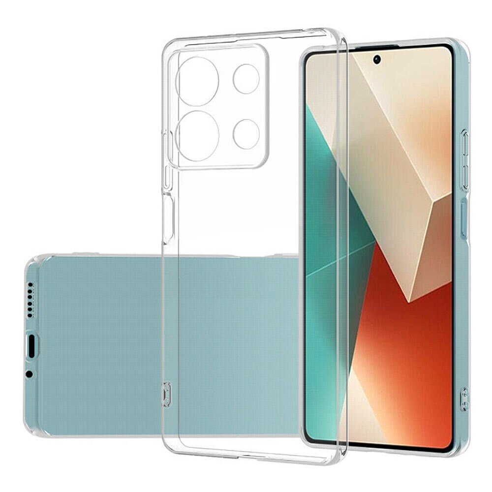 Xiaomi Redmi Note 13 Pro 5G Kılıf Kamera Korumali Süper Silikon Kapak Renksiz