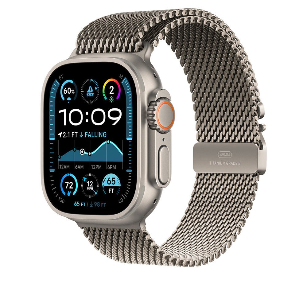 Apple Watch Ultra 49mm KRD-100 Titanyum Hasır Kordon Titanyum