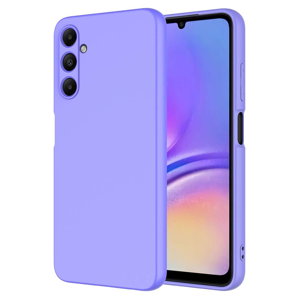 Samsung Galaxy A55 Kılıf Kamera Korumali Mara Lansman Kapak Lila