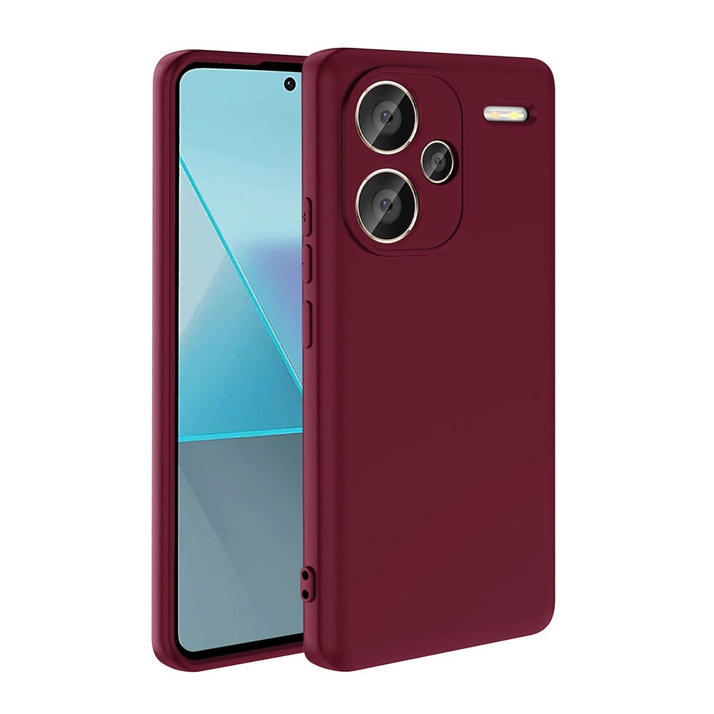 Xiaomi Redmi Note 13 Pro Plus 5G Kamera Korumali Mara Lansman Kapak Koyu Mor