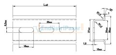 35*15 Delikli Galvaniz Kaplamalı Montaj Rayı 2mt 1100106 ONKA-4243 ONKA