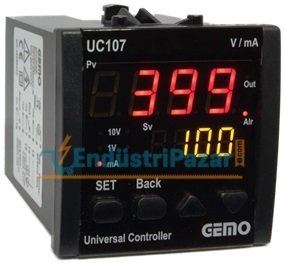 UC107-230VAC-R DİJİTAL ÜNİVERSAL KONTROL CİHAZI (İNDİKATÖR) GEMO