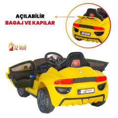 Uj Toys Jagor Uzaktan Kumandalı Akülü Araba 12V-Sarı