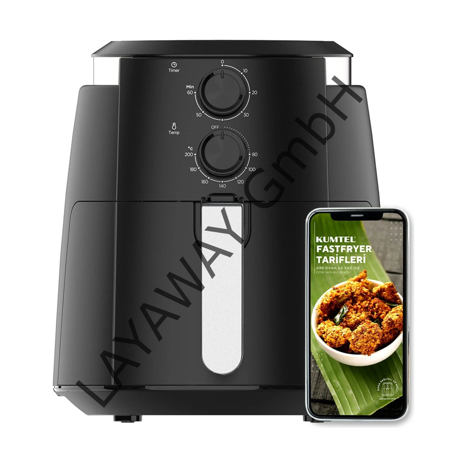 Kumtel Fastfryer HAF – 01 (Yağsız Fritöz Airfryer)