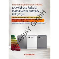 Grundig GDF 6503 S 6 Program (14 Kişilik) Bulaşık Makinesi