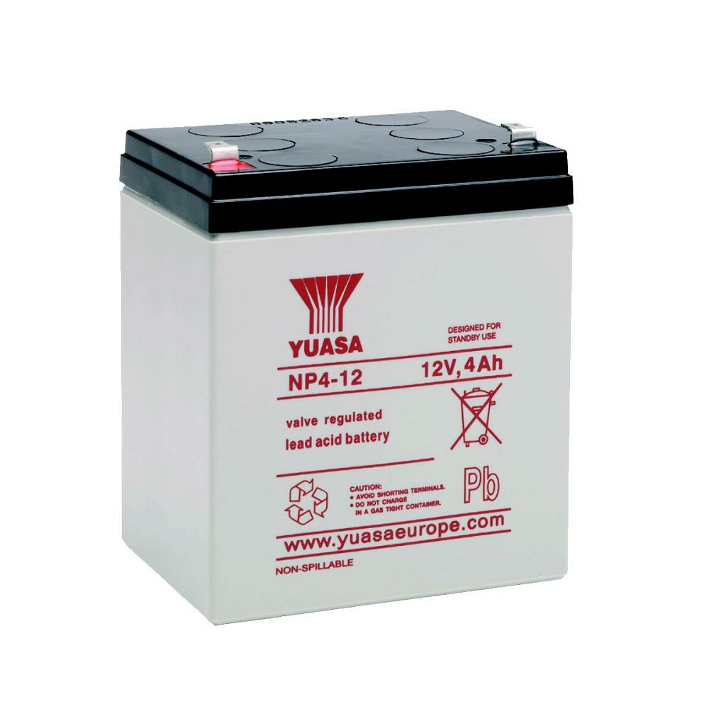 Yuasa NP4-12 12V 4Ah Bakımsız Kuru Akü - 01/2021 Üretim