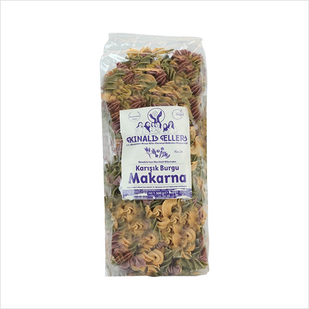 SEBZELİ BURGU MAKARNA 500 GR