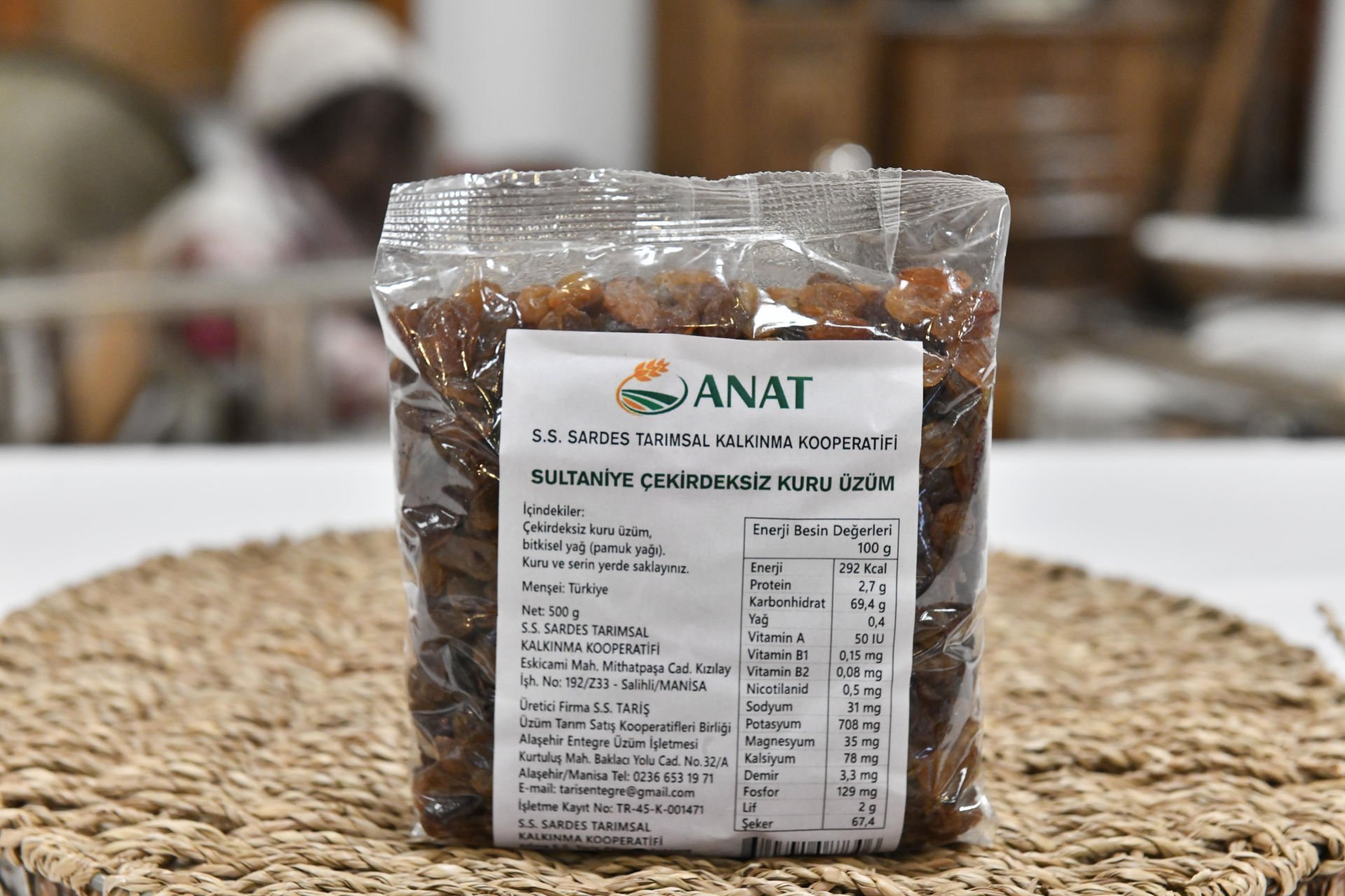 SARDES KOOP. SULTANİYE ÜZÜM 500 GR (ADET)