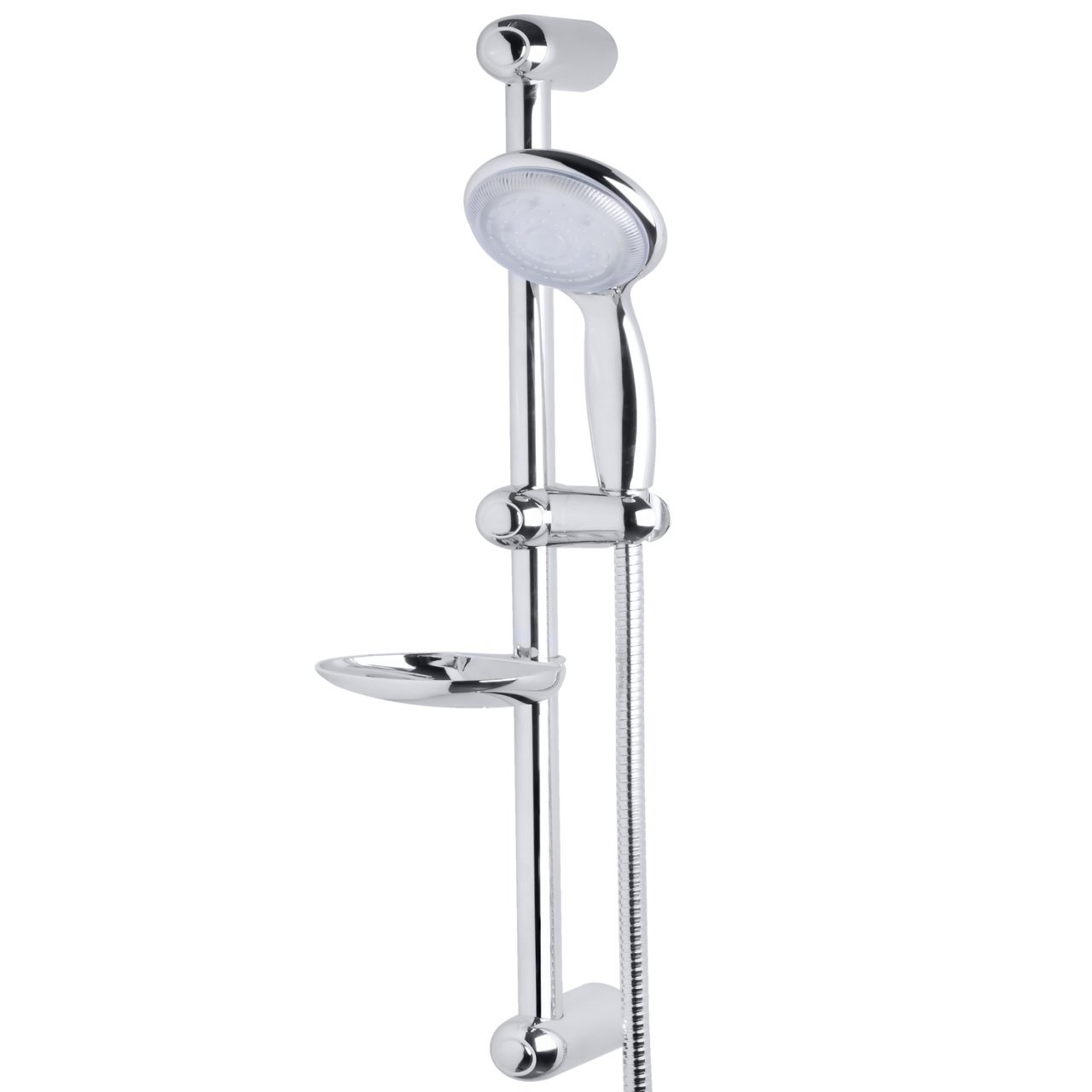 Luce Işıklı Sürgülü Duş Seti Banyo Duş Sürgülü Duş Başlığı